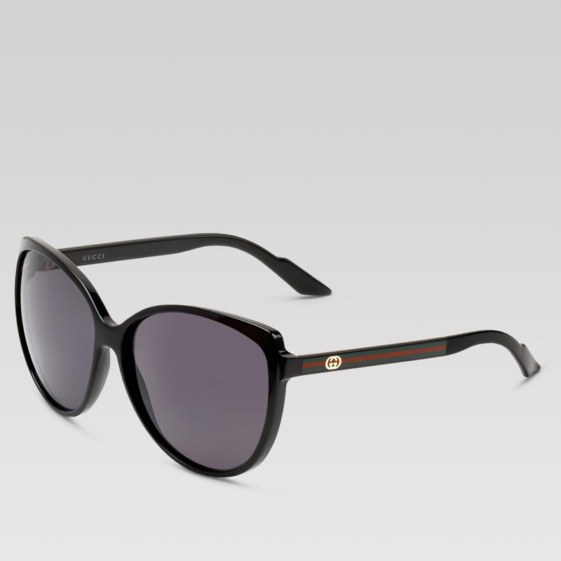 medium cat eye frame sunglasses with GG detail and