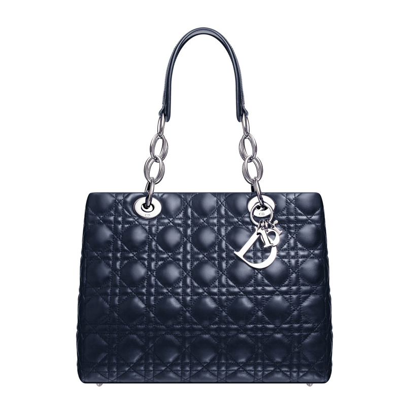 Navy leather 'Dior Soft' bag