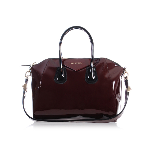 Givenchy Burgundy plain paint Leather bag 9981