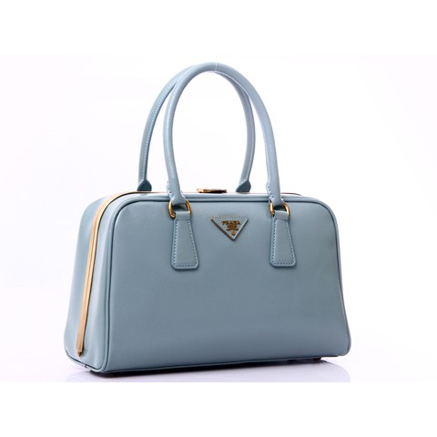 Hot Sell Prada Saffiano Leather Tote Bag BL0809 water blue