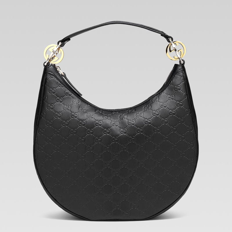 'GG twins' medium hobo with interlocking G ornamen