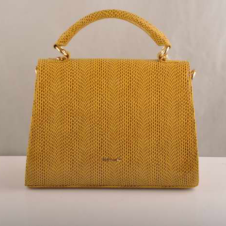 Miu Miu Tote Handbags Snake Veins 7430 Yellow