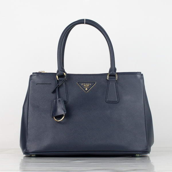 Prada Saffiano Calf Leather Totes BN1801 Blue