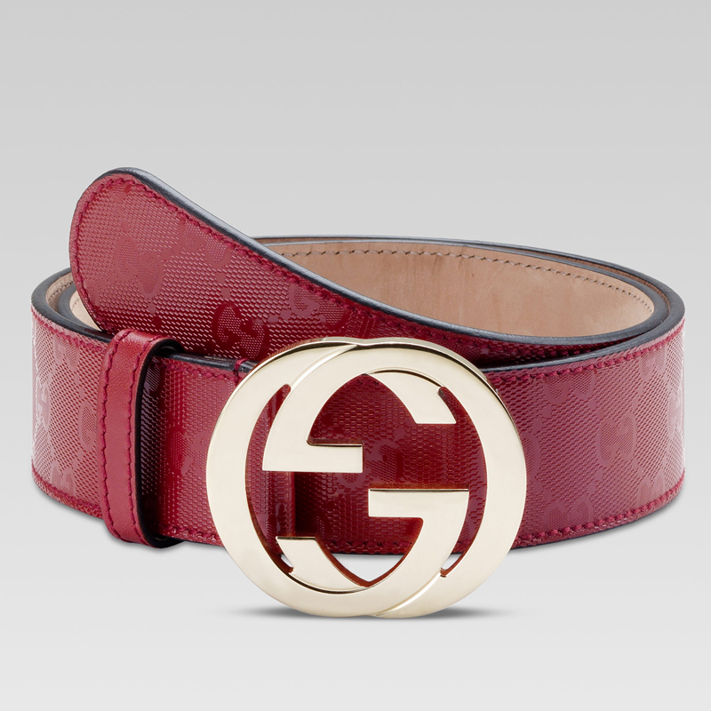 belt with interlocking G buckle