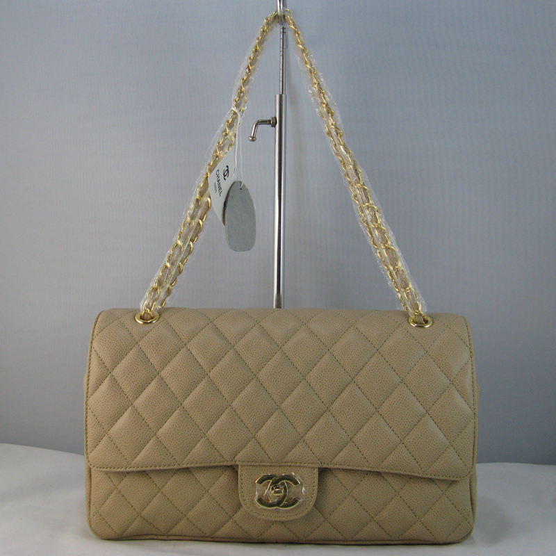 Chanel Apricot color with Gold chain