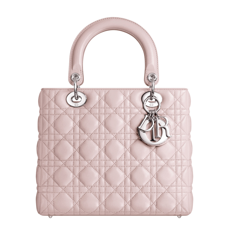 Foulard-coloured leather Lady Dior bag