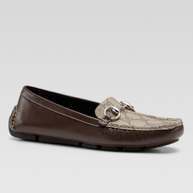 'quimper' driving moccasins with horsebit