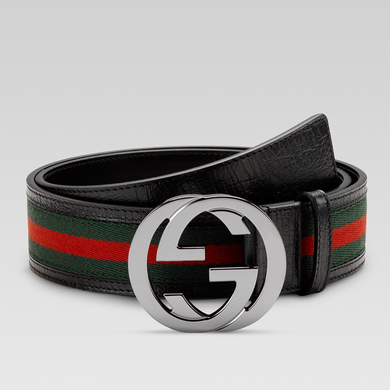 belt with interlocking G buckle