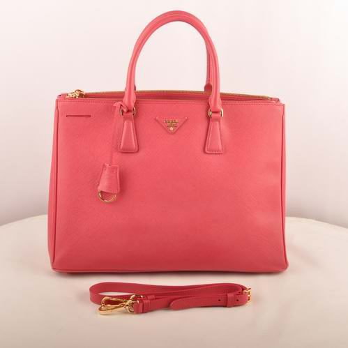 Prada Maxi Saffiano Leather Tote Bag Red