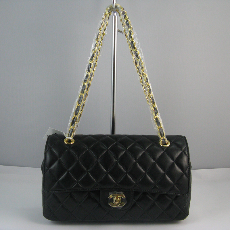 Chanel Black color with Gold chain