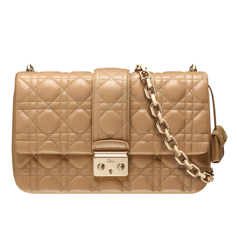 Beige leather Miss Dior bag