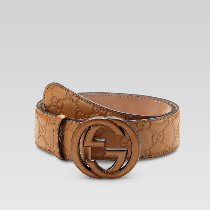 belt with interlocking G buckle