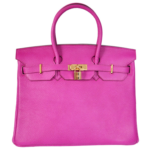 Hermes Birkin 35CM clemence leather in Purpurin with Gold hardware