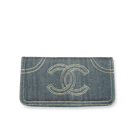 Chanel Denim Long Wallet