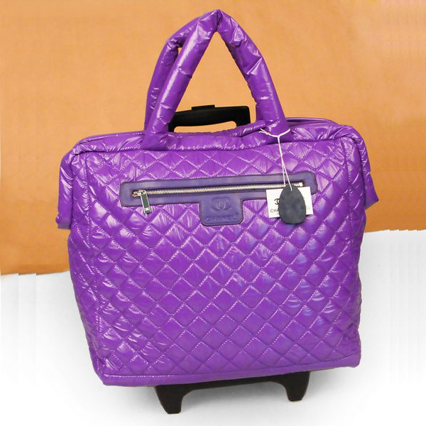 Chanel CoCo Cocoon Quilted Nylon Trolley A47205 Hyacinthine