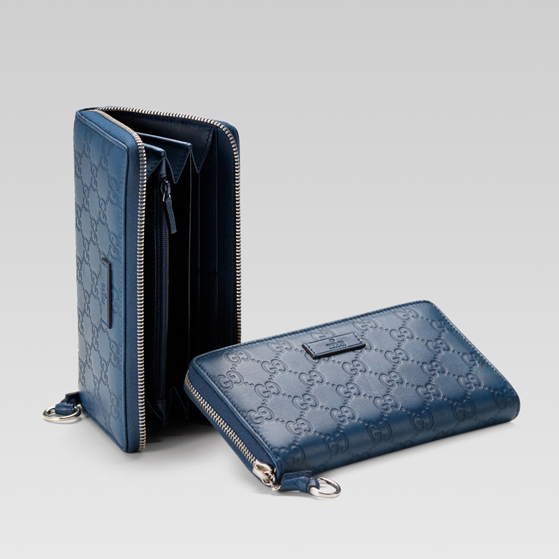 zip around wallet with horsebit detail