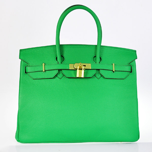 Hermes Birkin 35CM togo leather in Dark green with Gold hardware