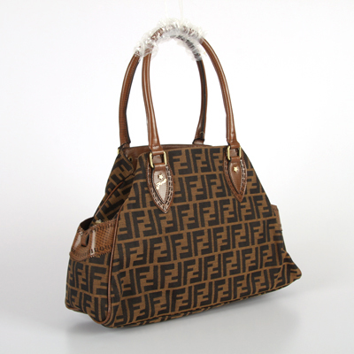 Fendi 8BN162 Big F Coffee