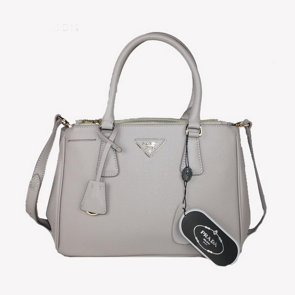 Prada Saffiano Classic Tote Bag BN1801 Light Grey