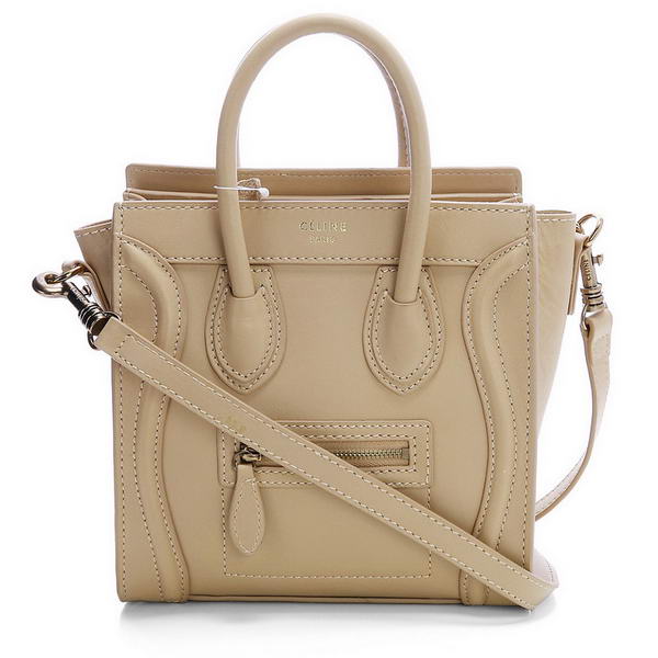 Celine Luggage Nano Boston Bag Original Leather Apricot