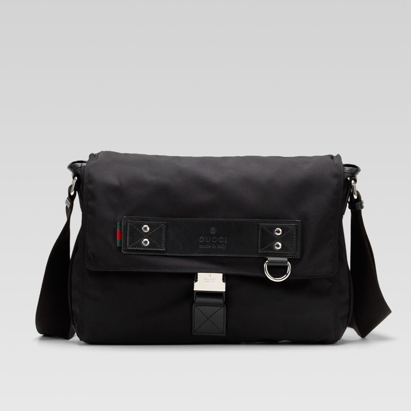 medium messenger bag with signature web loop