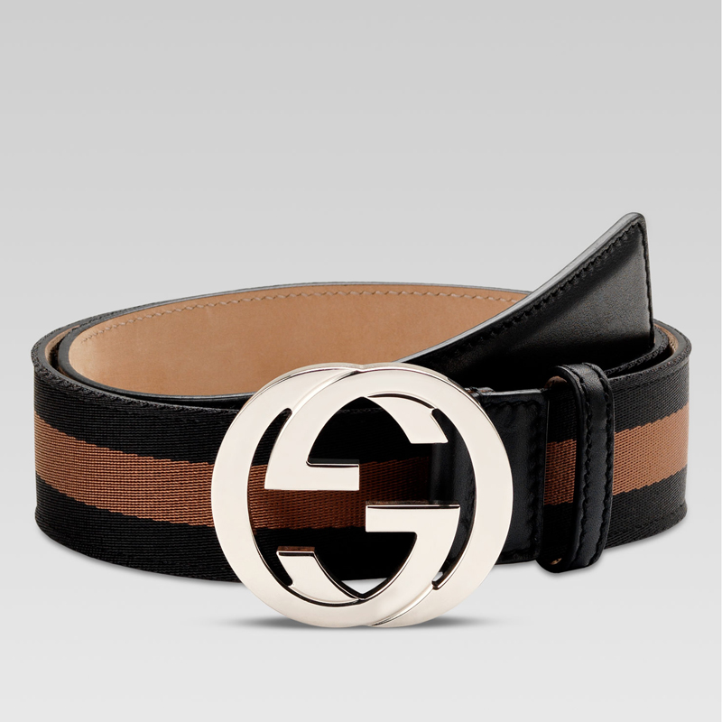 belt with interlocking G buckle