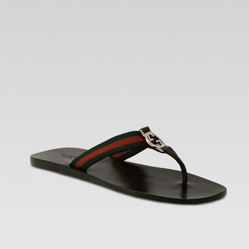 'GG thong' sandal with double G ornament