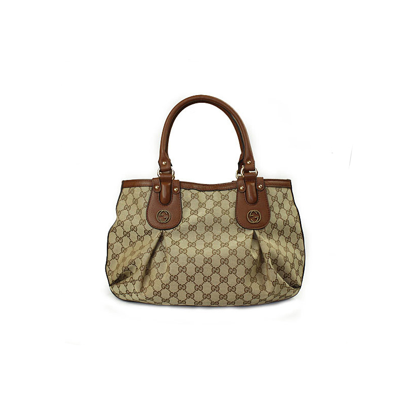 'scarlett' large tote with studded interlocking G