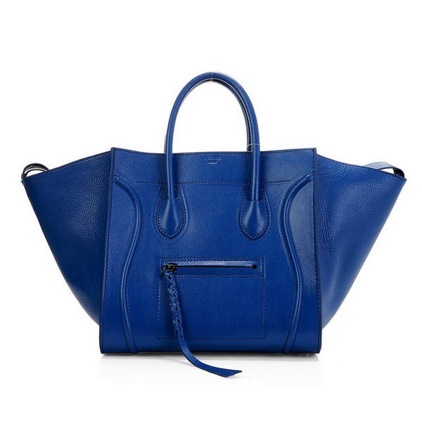 Celine Phantom Original Leather Bags Dark Blue