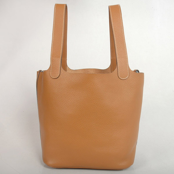 Hermes picotan MM Bag clemence leather in Camel