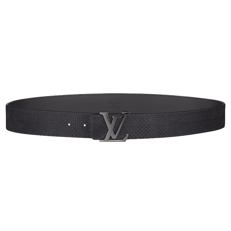 LV INITIALES SUEDE LEATHER BELT