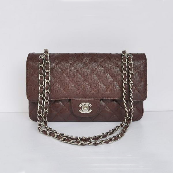 Chanel 2.55 Double Flap Bag Brown with Silver Hardware