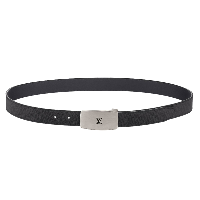 LV CUT LONG TAIGA LEATHER REVERSIBLE BELT