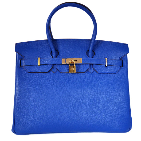 Hermes Birkin 35CM clemence leather in Violet with Gold hardware