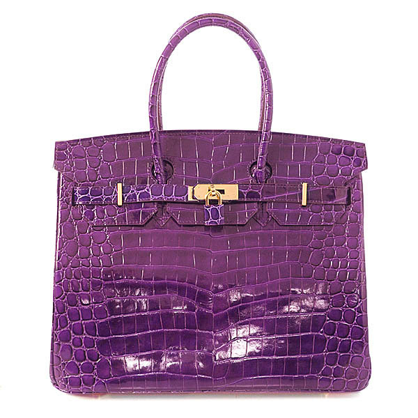 Hermes Birkin 35CM Crocodile leather in Light Purple with Gold hardware