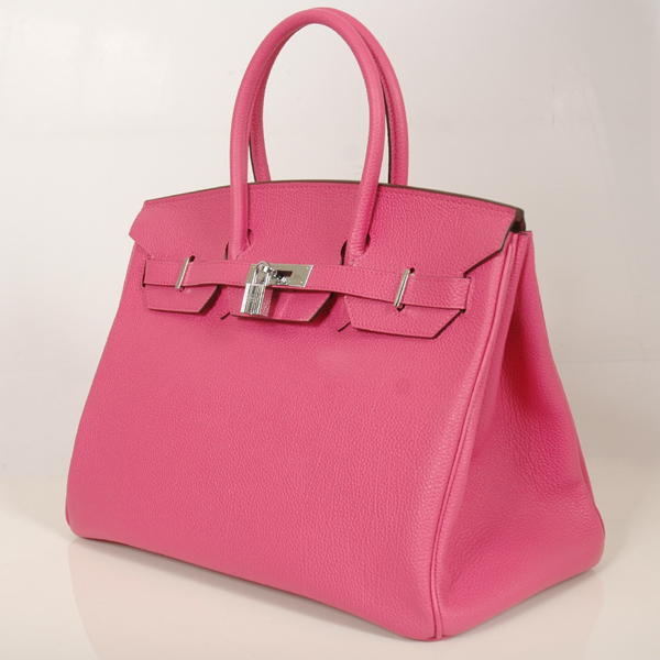 Hermes Birkin togo leather 35CM Peach togo(Silver)