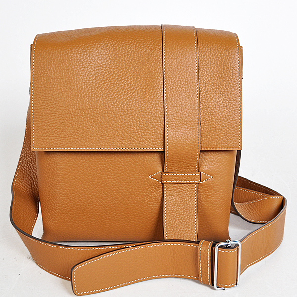 Hermes Alfred Bag clemence leather in Camel