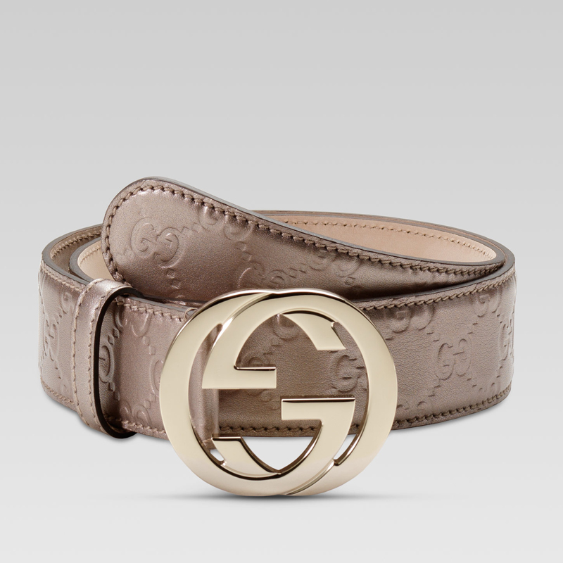 belt with interlocking G buckle