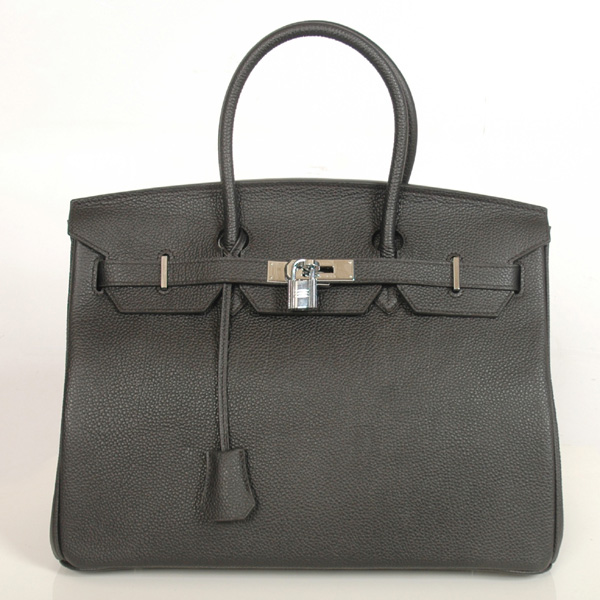 Hermes Birkin togo leather 35CM Black togo(Silver)