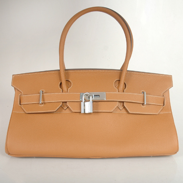 Hermes Birkin togo leather 42CM togo in Camel with Silver hardware