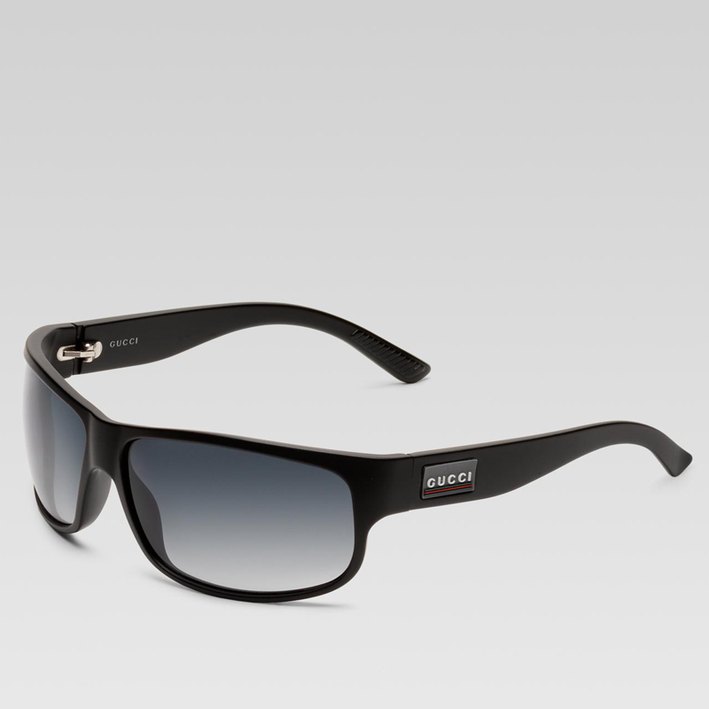 small rectangle frame sunglasses with gucci logo a