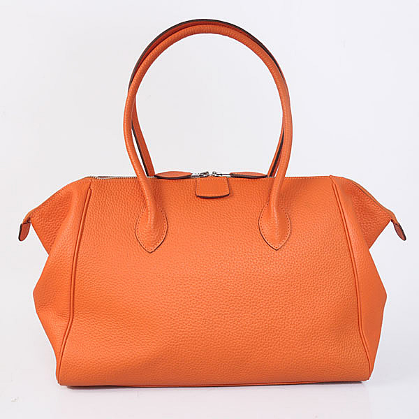 Hermes 37cm paris bombay clemence leather in Orange