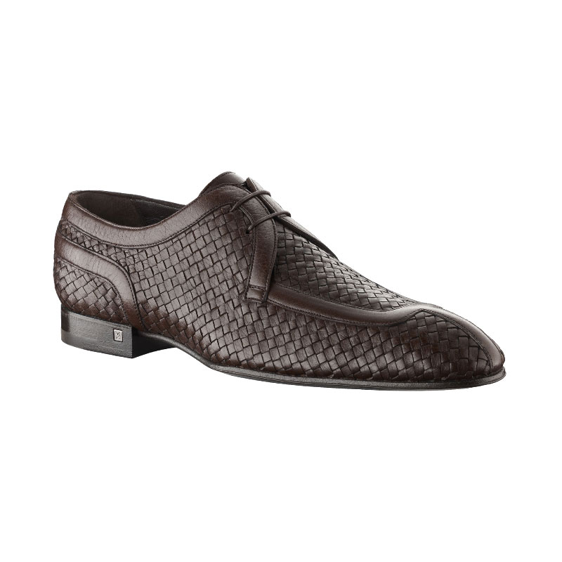 BEDFORD DERBY IN BRAIDED GRAINED CALF LEATHER