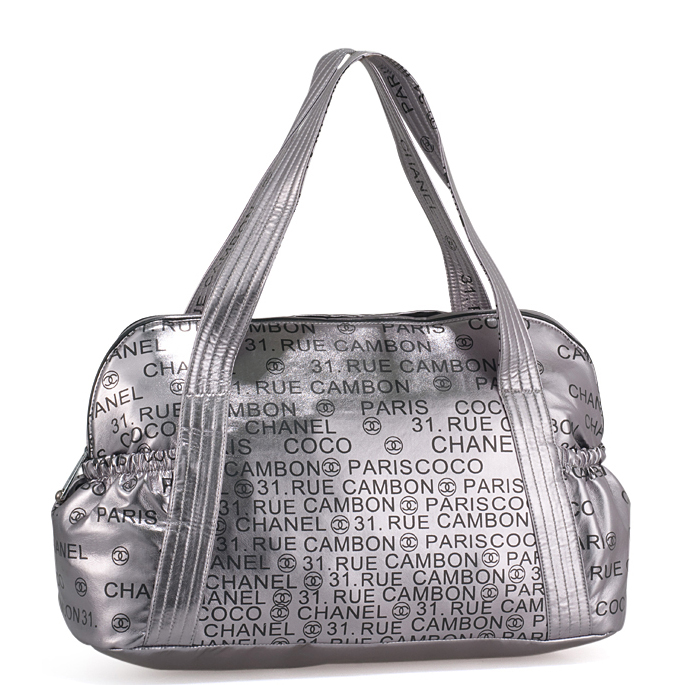 Chanel Hobo embossed with Chanel signatures