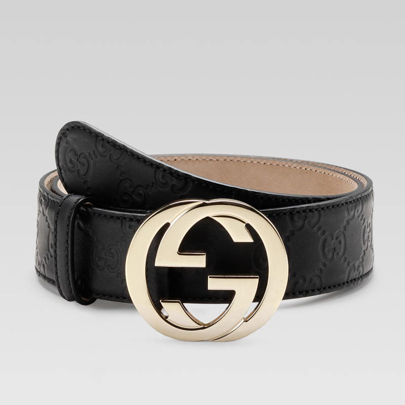 belt with interlocking G buckle