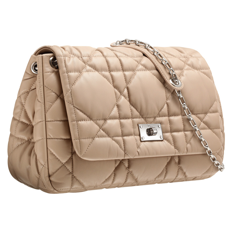 Light beige leather 'Dior Milly La Foret' bag