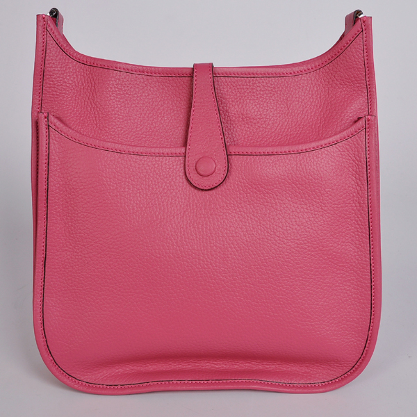 Hermes 28cm Evelyn bag clemence leather in Peach