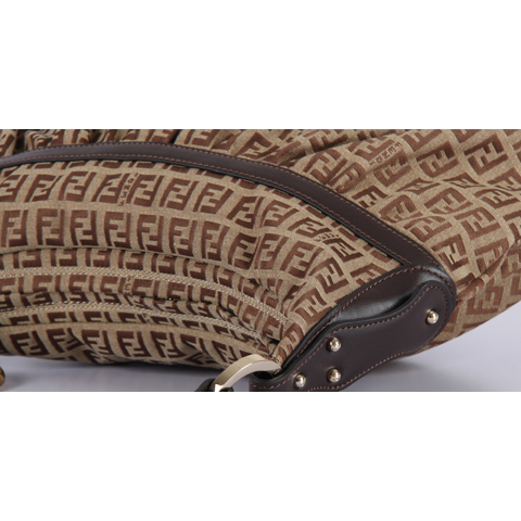 Fendi 8BR448 small F Coffee