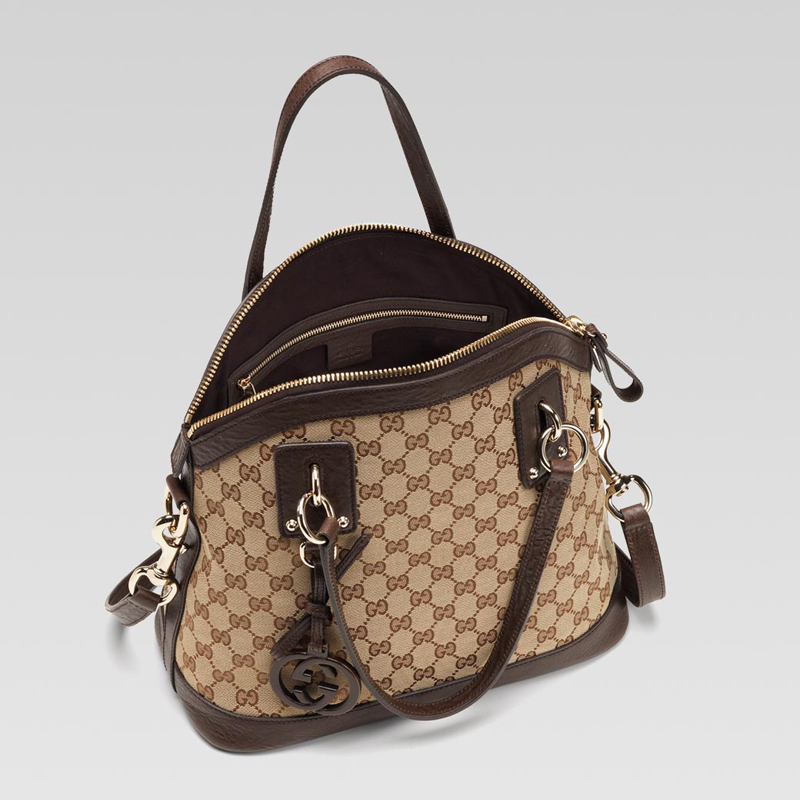 'gucci charm' medium top handle bag with leather G