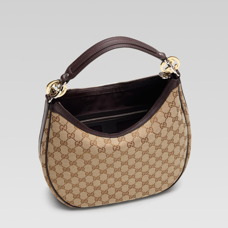 'GG twins' medium hobo with interlocking G details